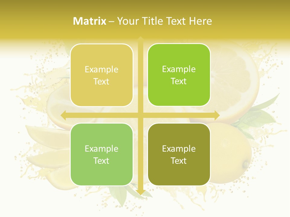 Citrus Lemon Ingredient PowerPoint Template