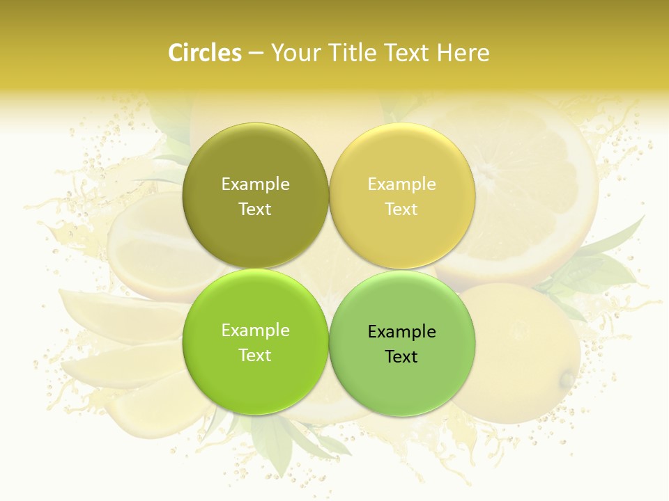 Citrus Lemon Ingredient PowerPoint Template