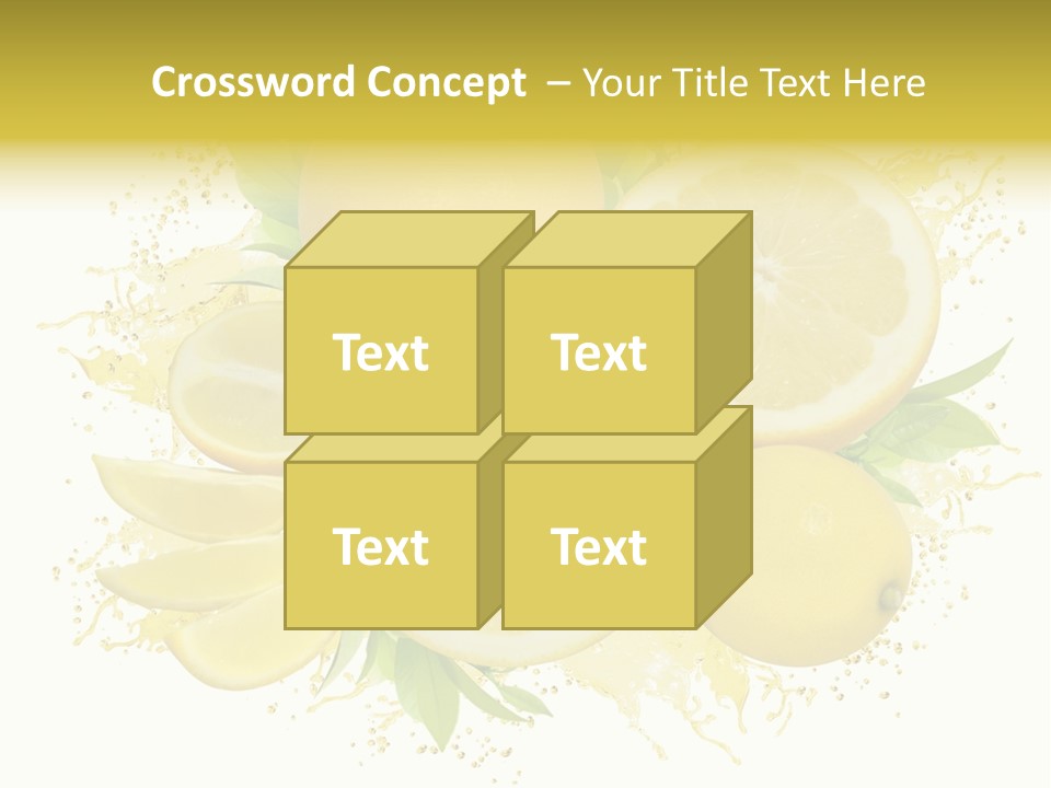 Citrus Lemon Ingredient PowerPoint Template