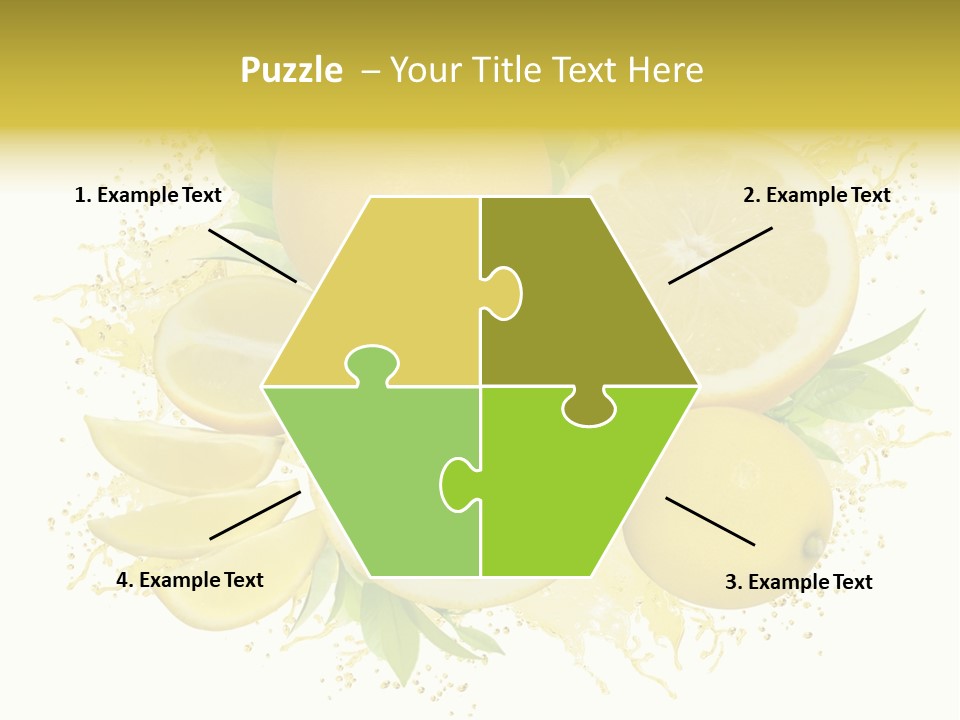 Citrus Lemon Ingredient PowerPoint Template