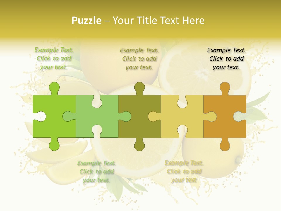 Citrus Lemon Ingredient PowerPoint Template
