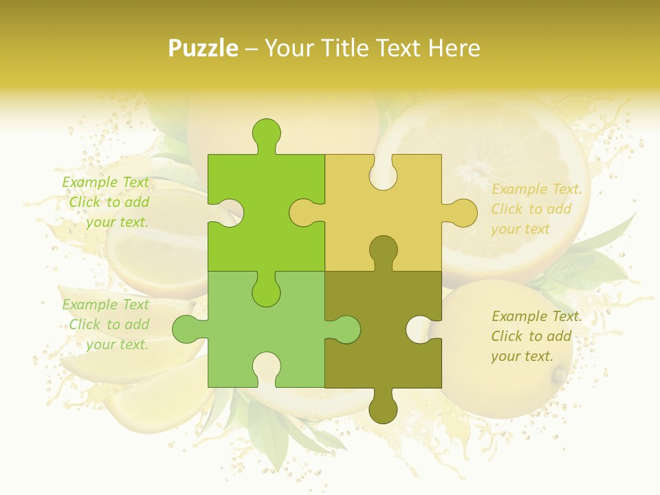 Citrus Lemon Ingredient PowerPoint Template