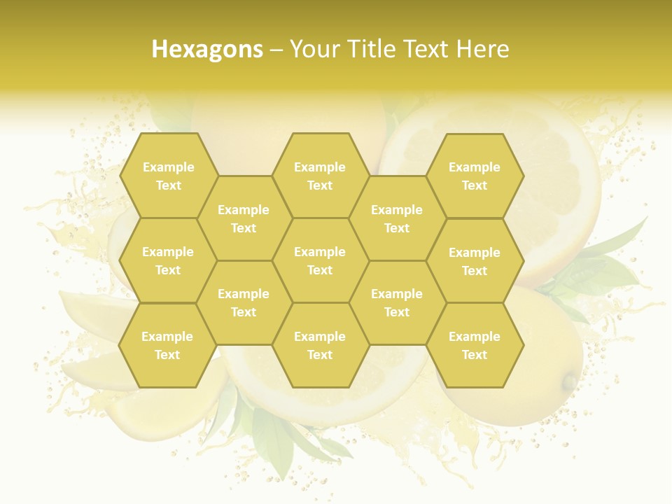 Citrus Lemon Ingredient PowerPoint Template