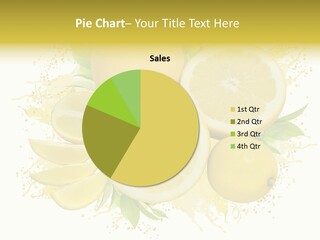 Citrus Lemon Ingredient PowerPoint Template