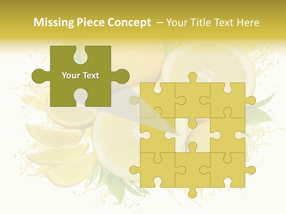 Citrus Lemon Ingredient PowerPoint Template