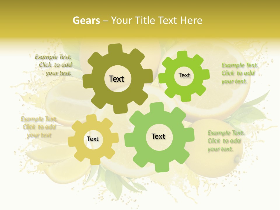 Citrus Lemon Ingredient PowerPoint Template