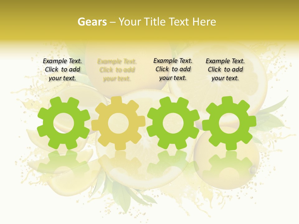 Citrus Lemon Ingredient PowerPoint Template