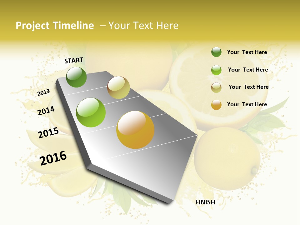 Citrus Lemon Ingredient PowerPoint Template