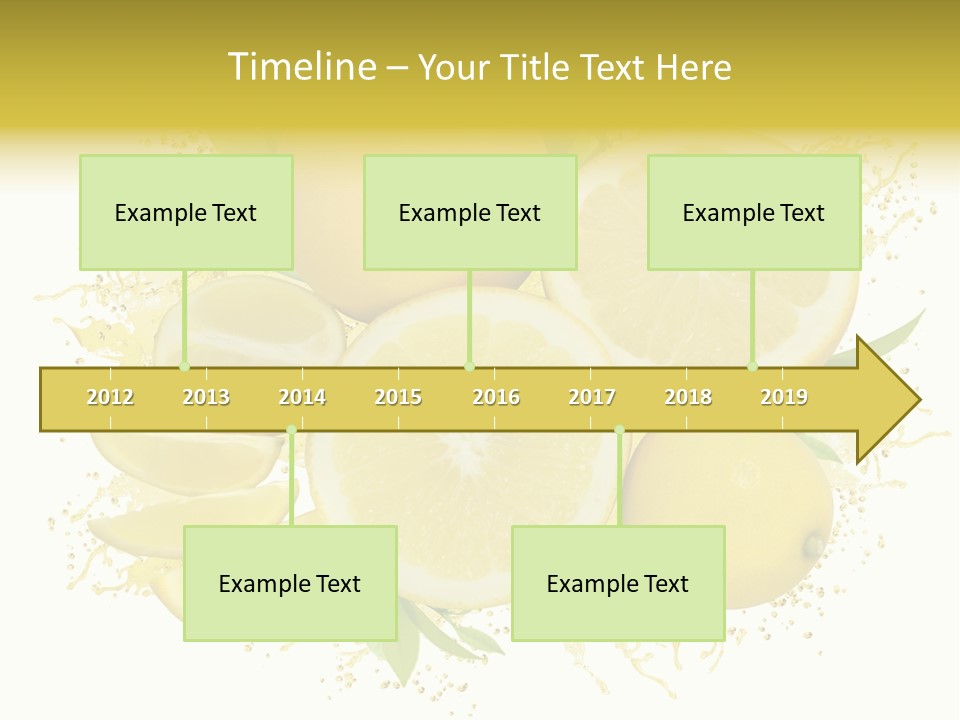 Citrus Lemon Ingredient PowerPoint Template