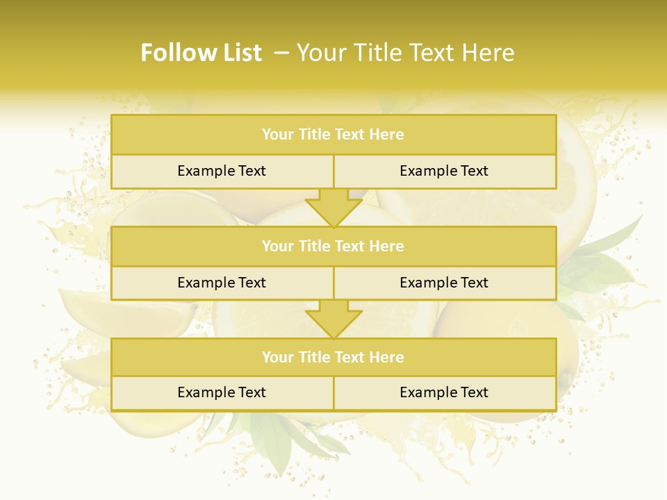 Citrus Lemon Ingredient PowerPoint Template