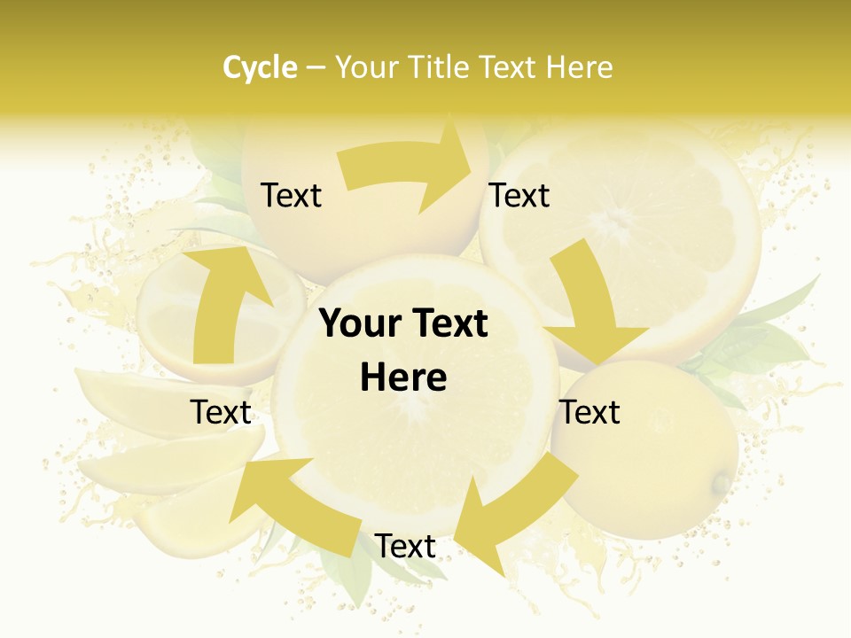 Citrus Lemon Ingredient PowerPoint Template