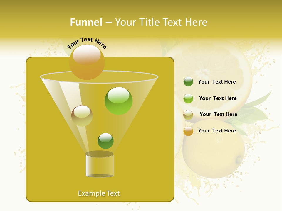 Citrus Lemon Ingredient PowerPoint Template