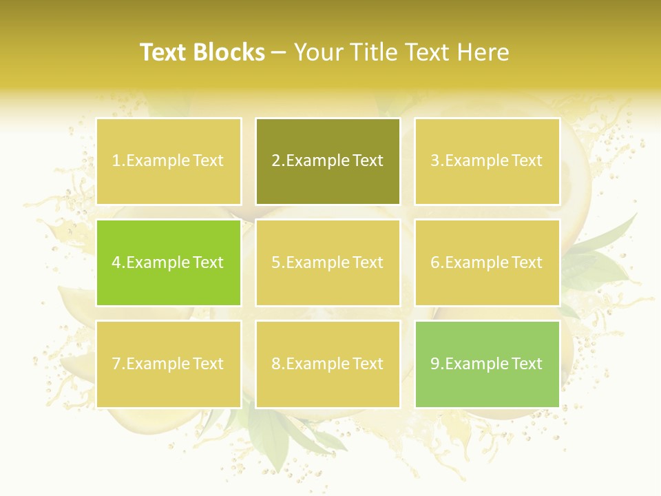 Citrus Lemon Ingredient PowerPoint Template