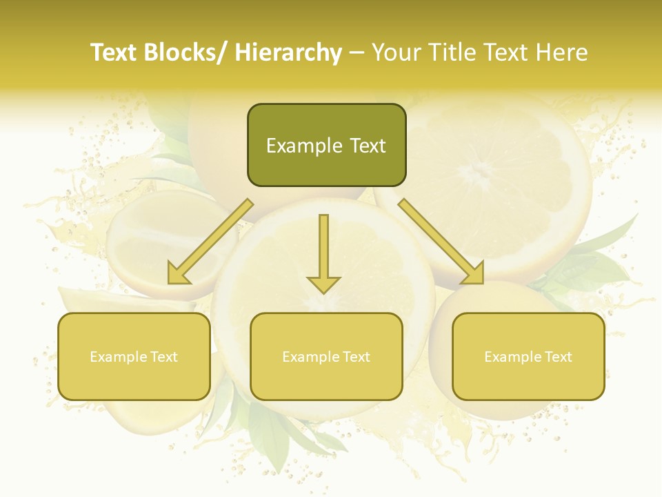 Citrus Lemon Ingredient PowerPoint Template