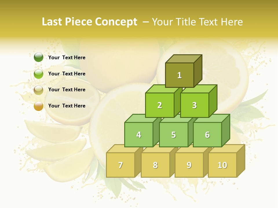 Citrus Lemon Ingredient PowerPoint Template