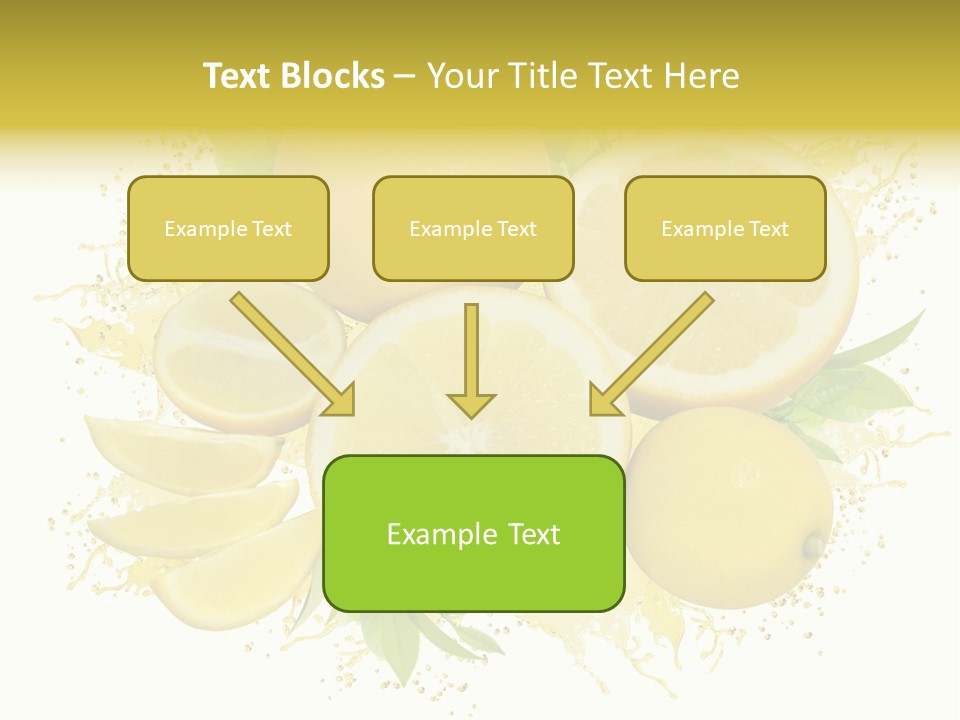 Citrus Lemon Ingredient PowerPoint Template