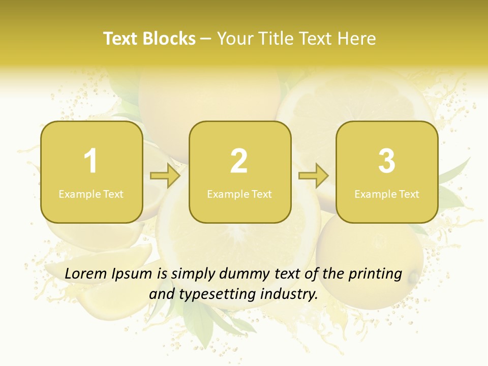 Citrus Lemon Ingredient PowerPoint Template
