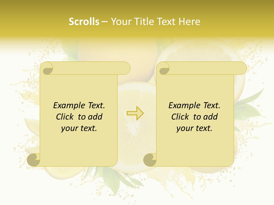 Citrus Lemon Ingredient PowerPoint Template
