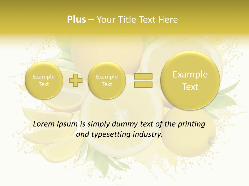 Citrus Lemon Ingredient PowerPoint Template