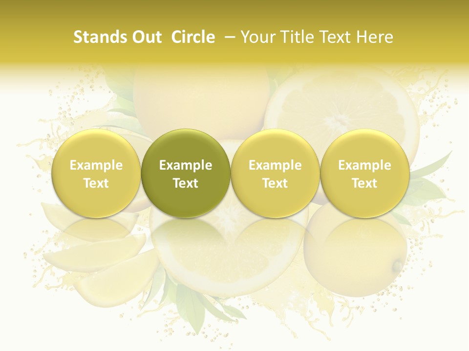 Citrus Lemon Ingredient PowerPoint Template