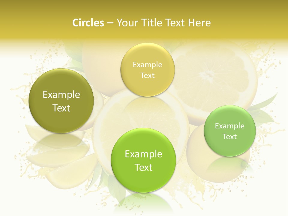 Citrus Lemon Ingredient PowerPoint Template