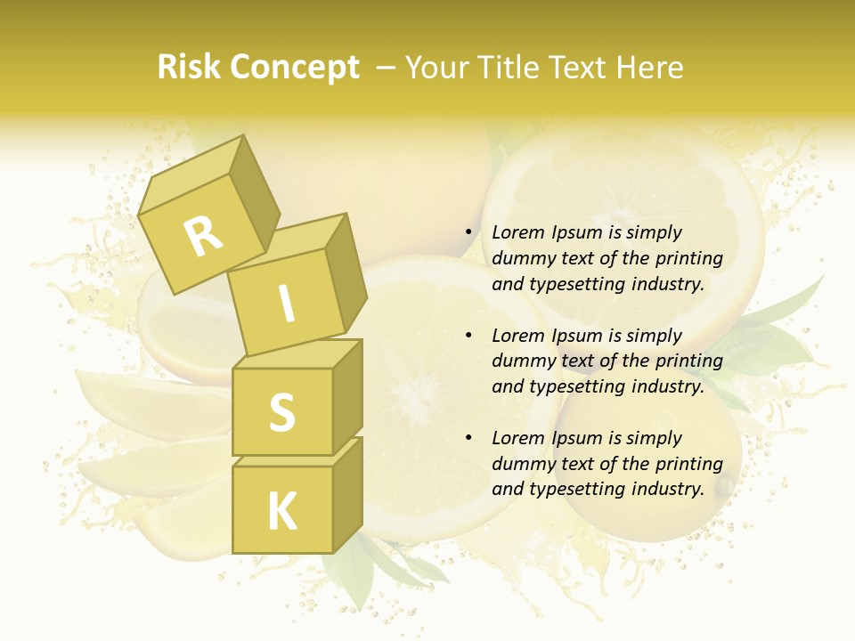 Citrus Lemon Ingredient PowerPoint Template