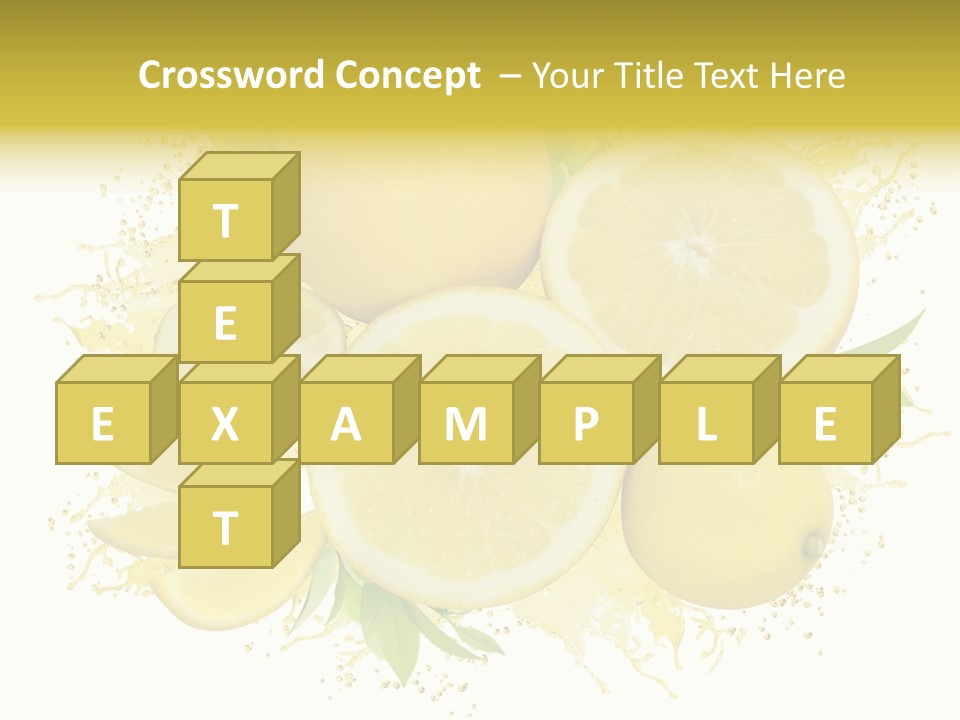 Citrus Lemon Ingredient PowerPoint Template