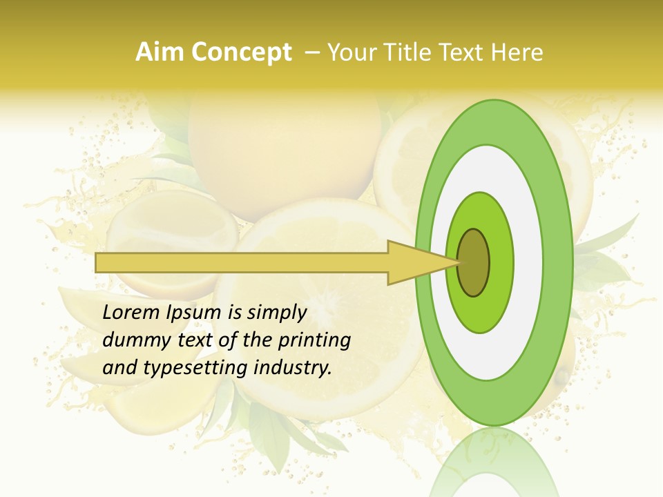 Citrus Lemon Ingredient PowerPoint Template