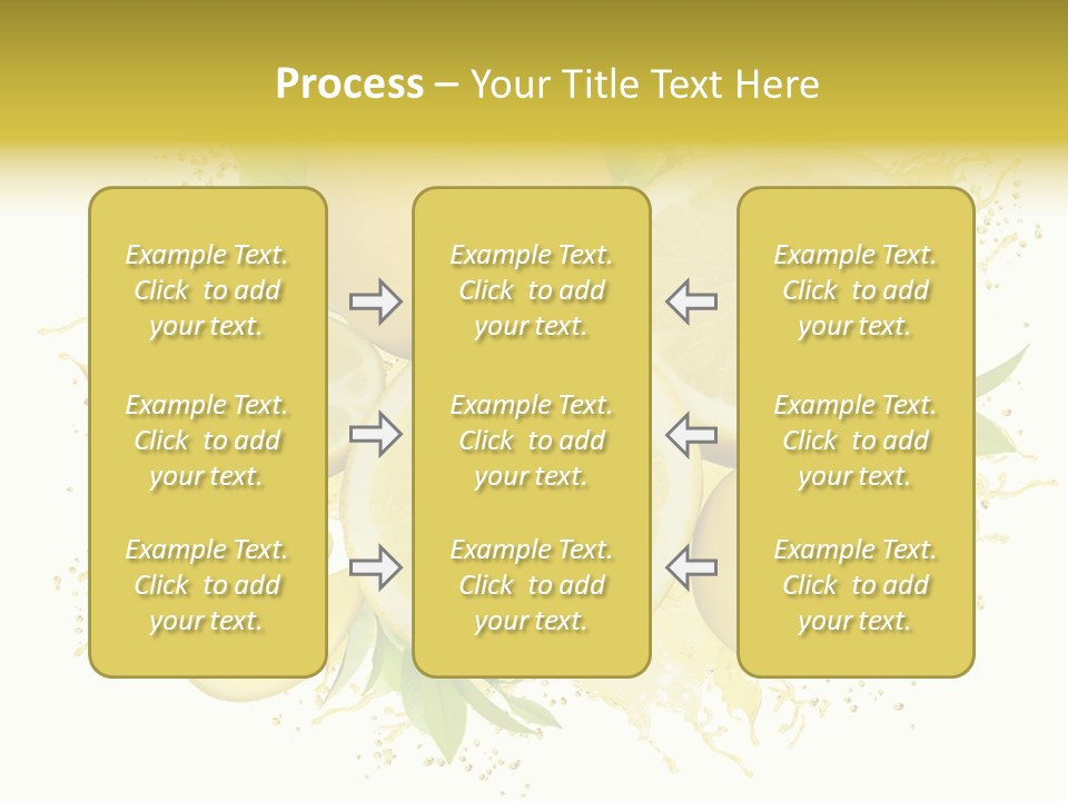 Citrus Lemon Ingredient PowerPoint Template