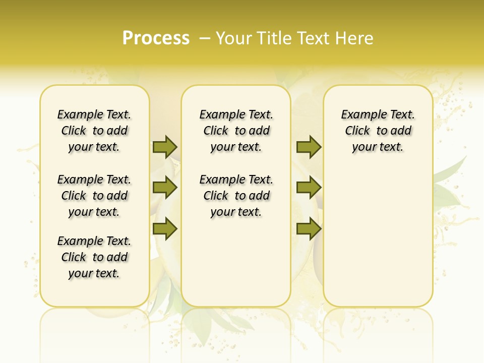 Citrus Lemon Ingredient PowerPoint Template