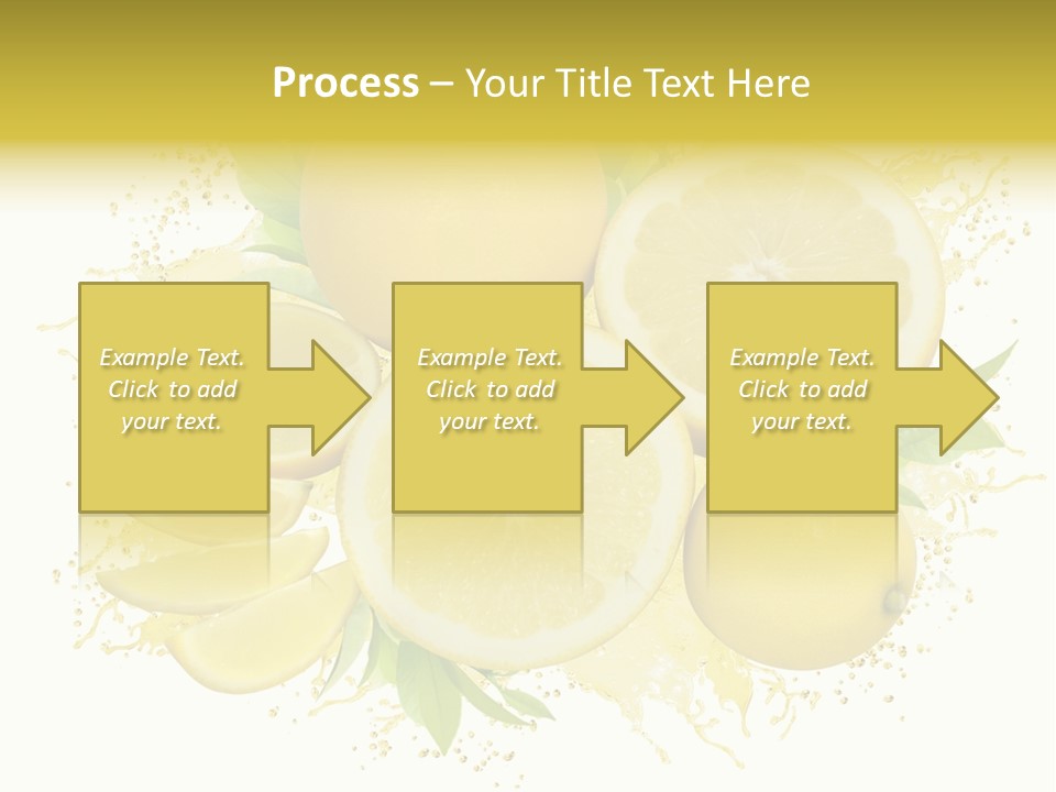 Citrus Lemon Ingredient PowerPoint Template