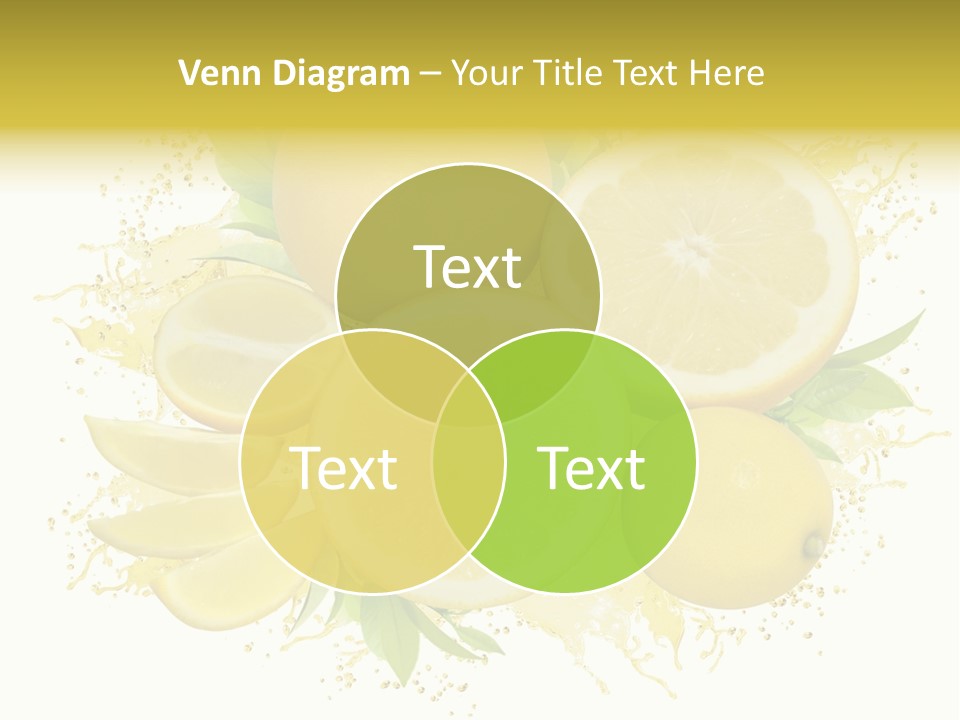 Citrus Lemon Ingredient PowerPoint Template