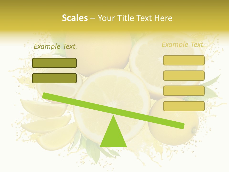 Citrus Lemon Ingredient PowerPoint Template