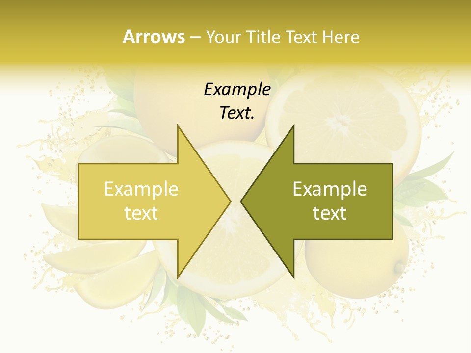 Citrus Lemon Ingredient PowerPoint Template