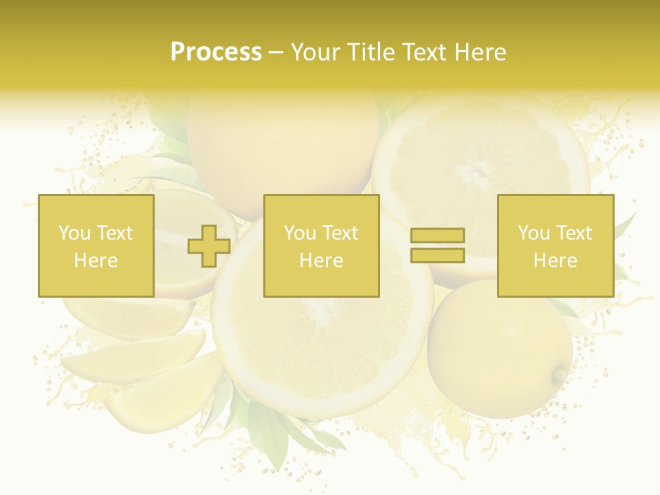 Citrus Lemon Ingredient PowerPoint Template