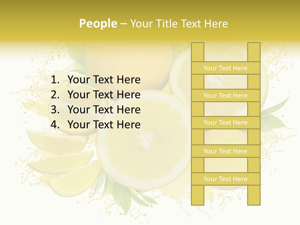 Citrus Lemon Ingredient PowerPoint Template