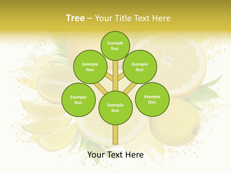 Citrus Lemon Ingredient PowerPoint Template