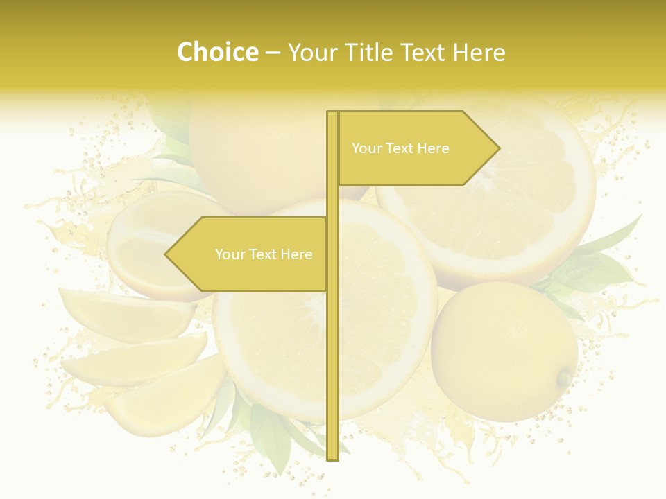 Citrus Lemon Ingredient PowerPoint Template