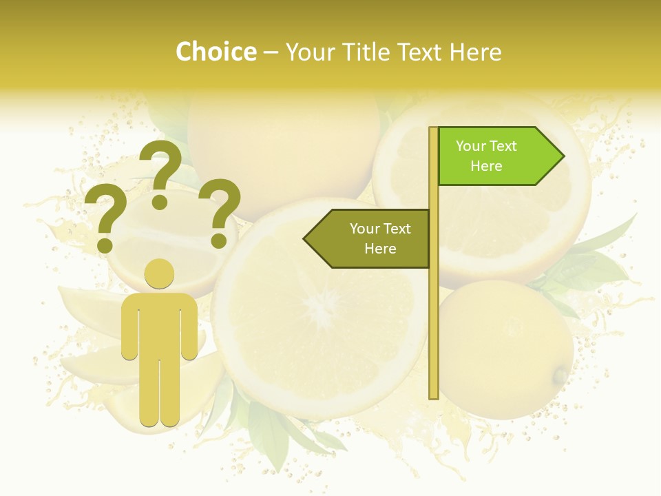 Citrus Lemon Ingredient PowerPoint Template
