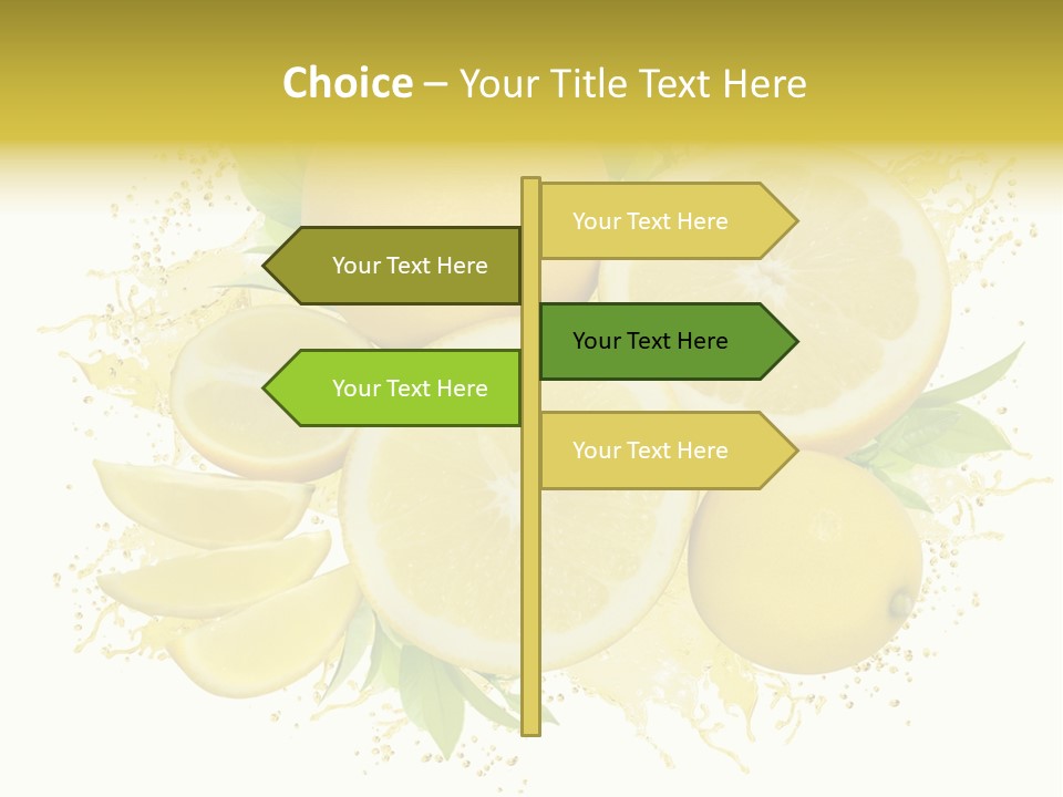 Citrus Lemon Ingredient PowerPoint Template