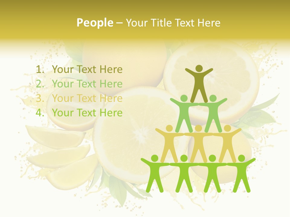 Citrus Lemon Ingredient PowerPoint Template
