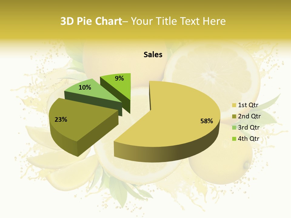 Citrus Lemon Ingredient PowerPoint Template