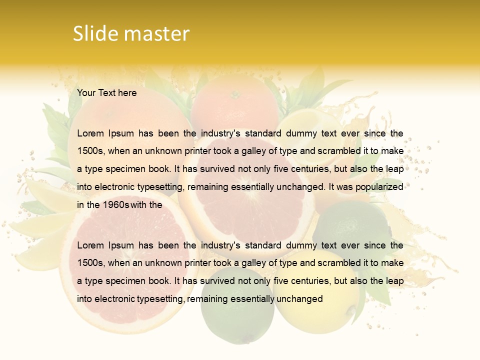 Vegetarian Isolated Raw PowerPoint Template
