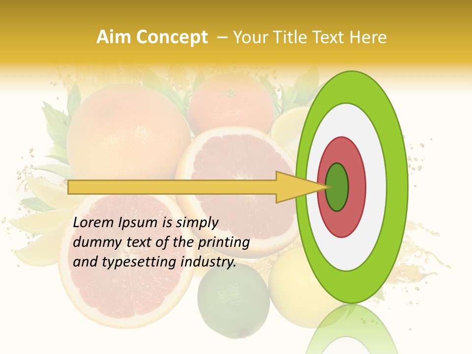Vegetarian Isolated Raw PowerPoint Template