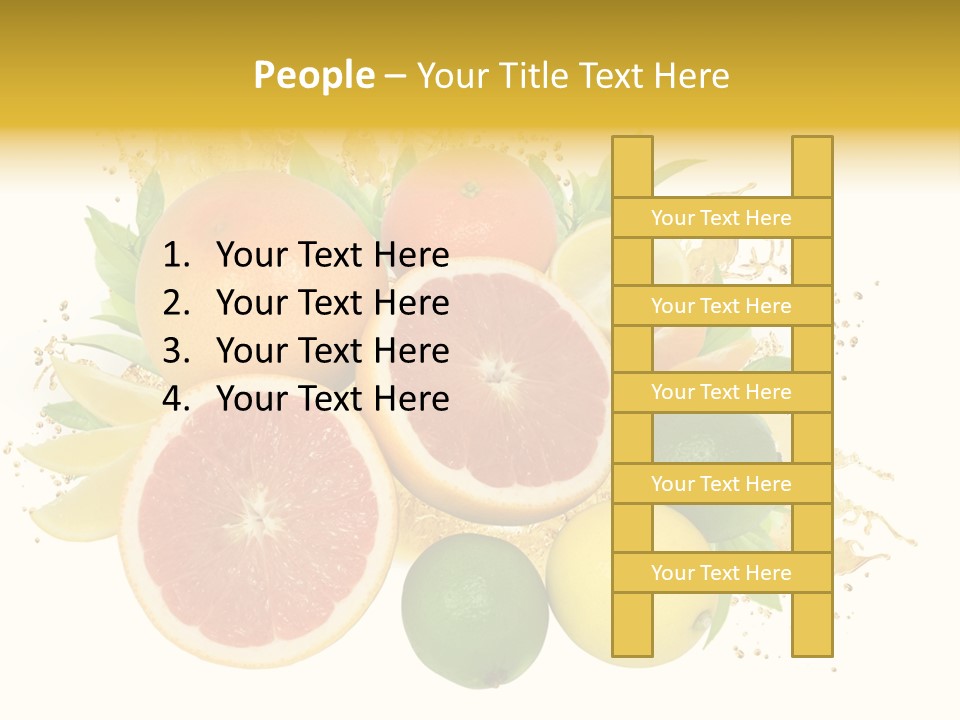 Vegetarian Isolated Raw PowerPoint Template