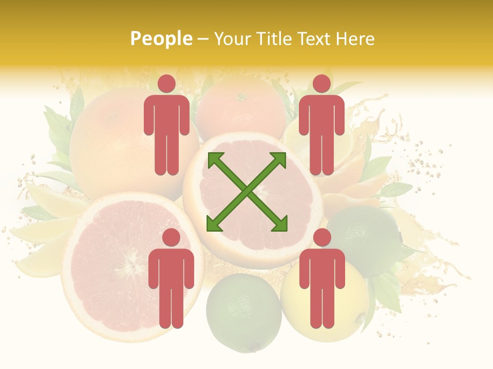 Vegetarian Isolated Raw PowerPoint Template