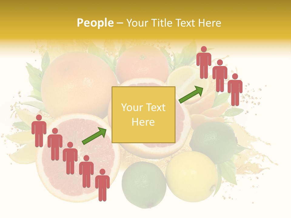 Vegetarian Isolated Raw PowerPoint Template