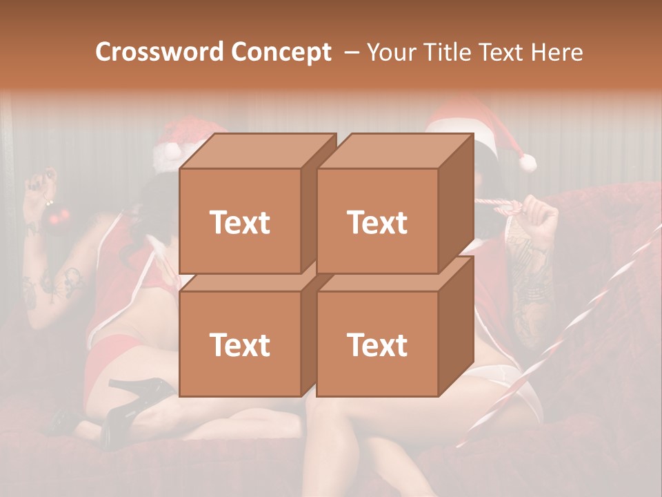 Girl Lewd Couple PowerPoint Template