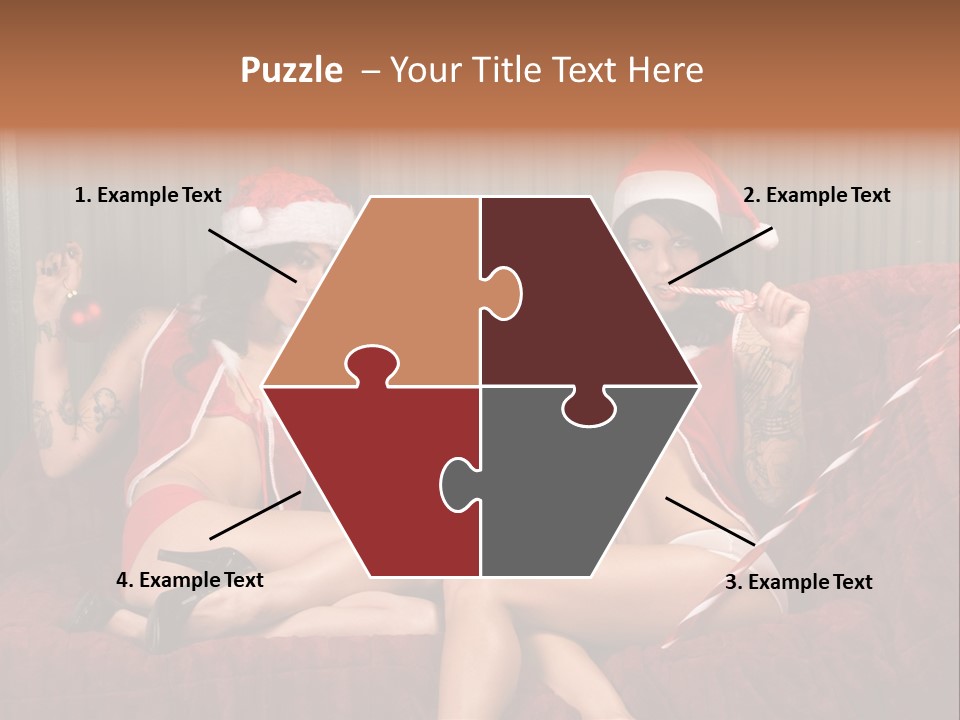 Girl Lewd Couple PowerPoint Template