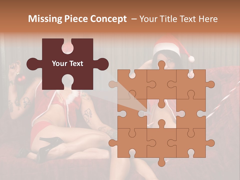 Girl Lewd Couple PowerPoint Template